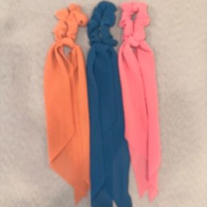 COPY - Set of three Chiffon Scarf Scrunchies-Brand New